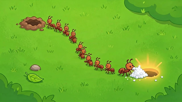 忙碌的蚂蚁